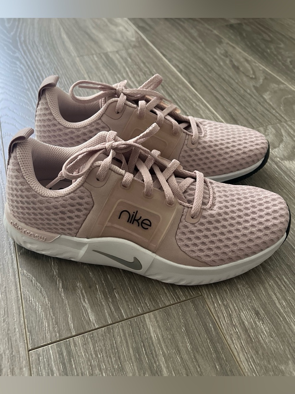 Nike Women’s Mesh Lace-Up Trainers in Dusty Rose